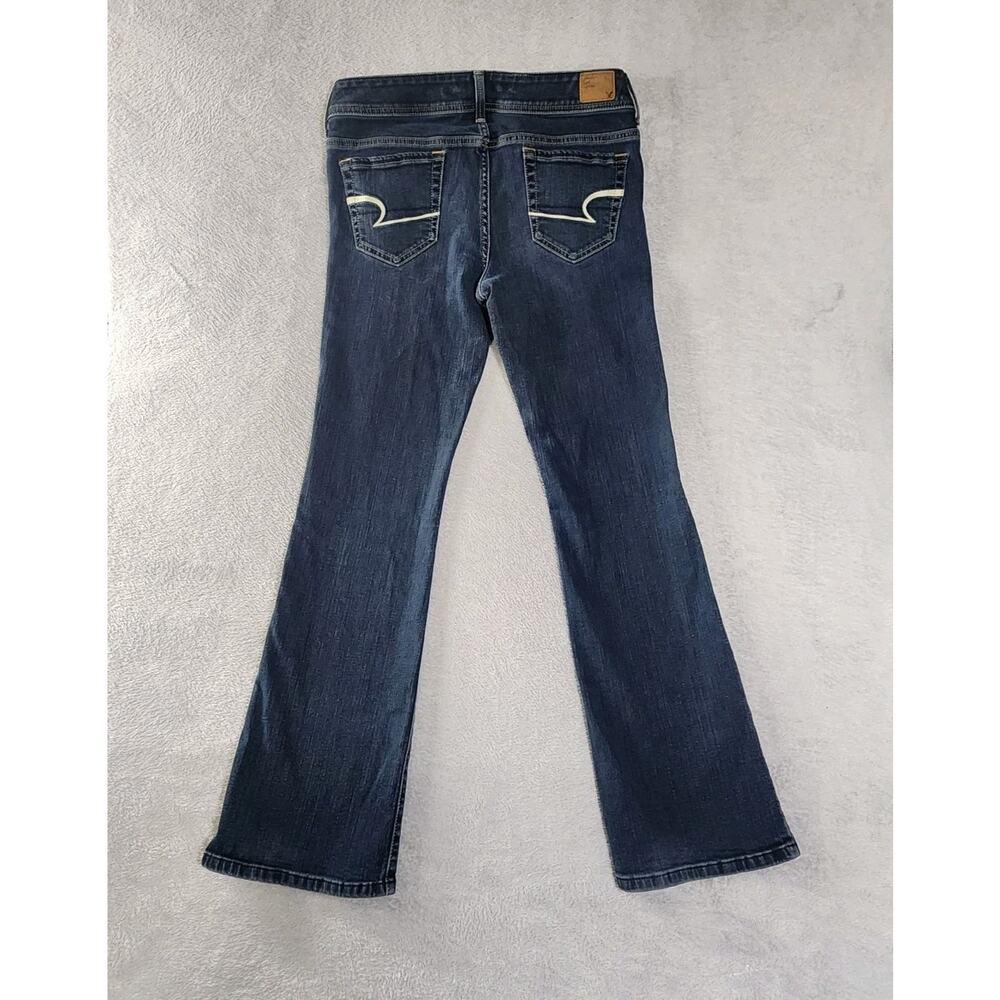American Eagle Original Boot Cut Jeans Medium Wash Low Rise Women's Size 10 - Picture 3 of 10
